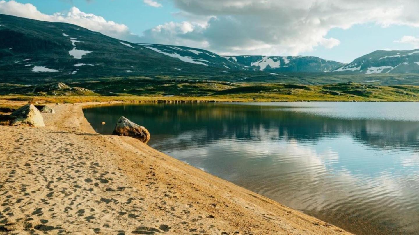 Koselig Hytte Med Usjenert Og Solrik Beliggenhet Geilo Buitenkant foto