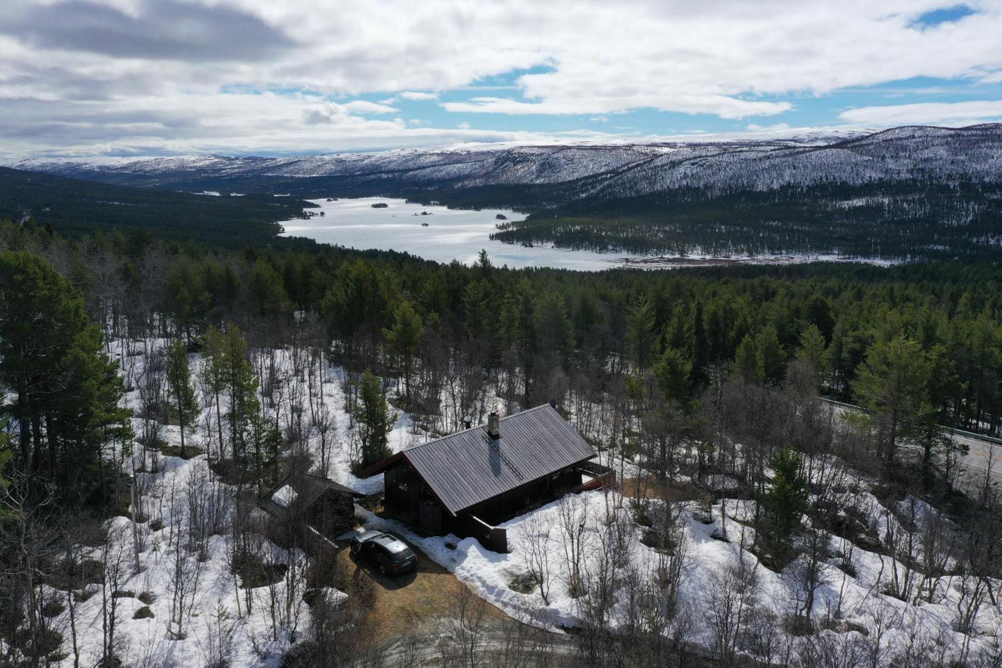 Koselig Hytte Med Usjenert Og Solrik Beliggenhet Geilo Buitenkant foto